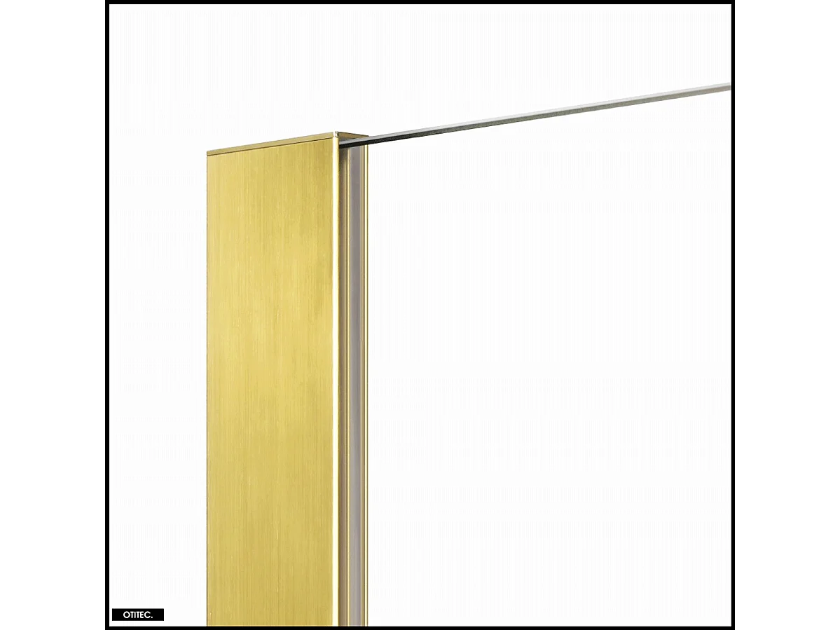 Paroi de Douche Italienne - 70 x 200 - OR BROSSÉ - NESTA