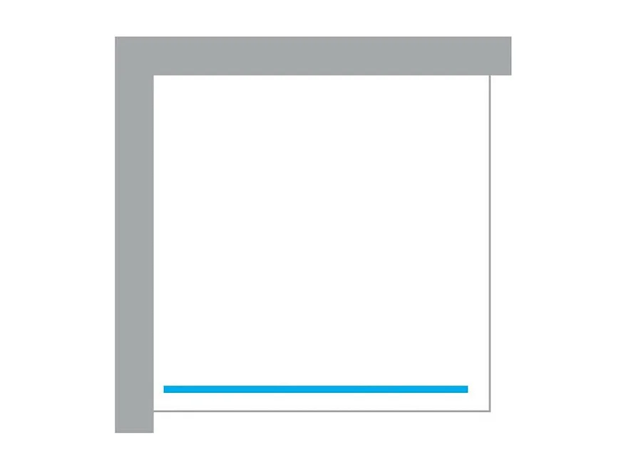 Paroi de Douche Italienne - 80 x 200 - CHROME- NESTA