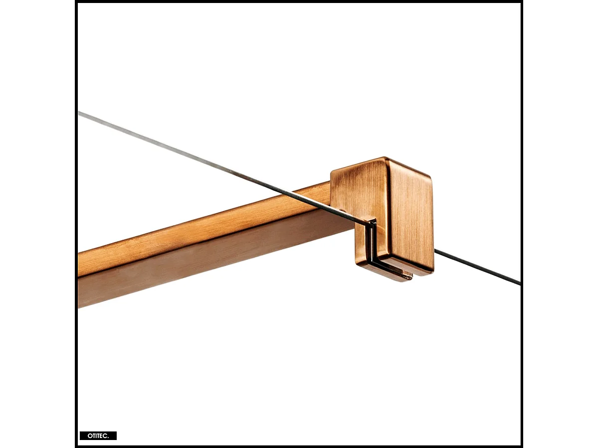 Paroi de Douche Italienne - 110 x 200 - CUIVRE BROSSÉ - NESTA