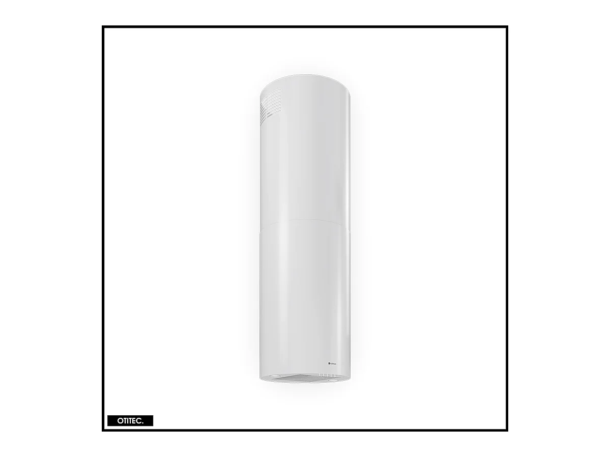 Hotte Îlot Aspirante Silencieuse - 39 cm - 570 m3/h - LOBELIO - Blanc