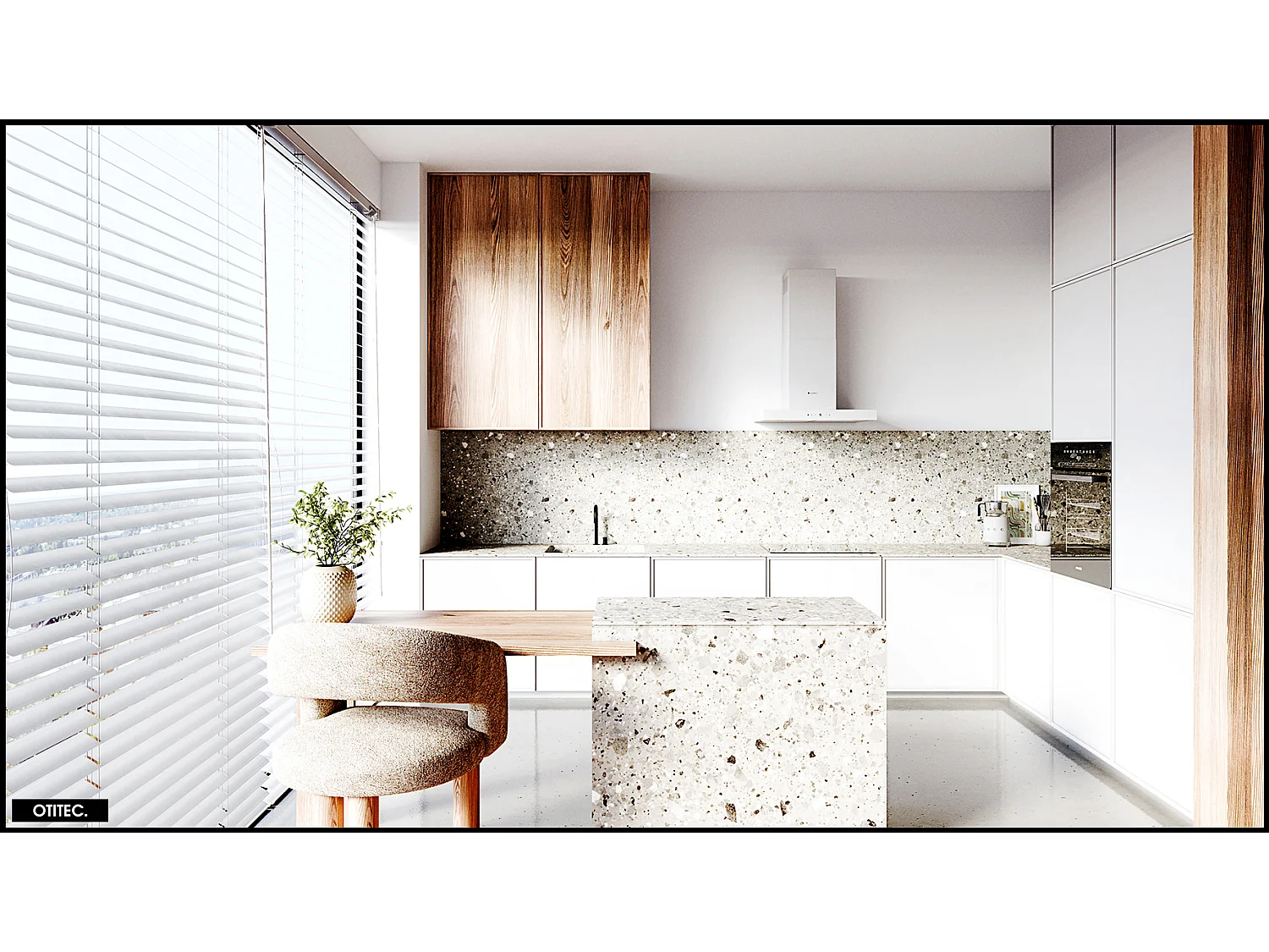 Hotte Murale Aspirante Silencieuse - 60 cm - 596 m3/h - LONATIO - Blanc