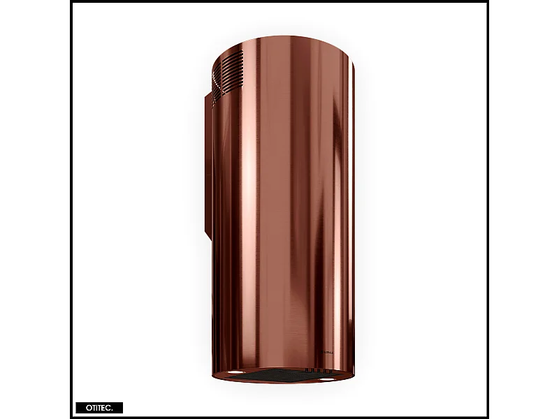 Hotte Murale Aspirante Silencieuse - 39 cm - 570 m3/h - LOBELIO - Vin Cuivre