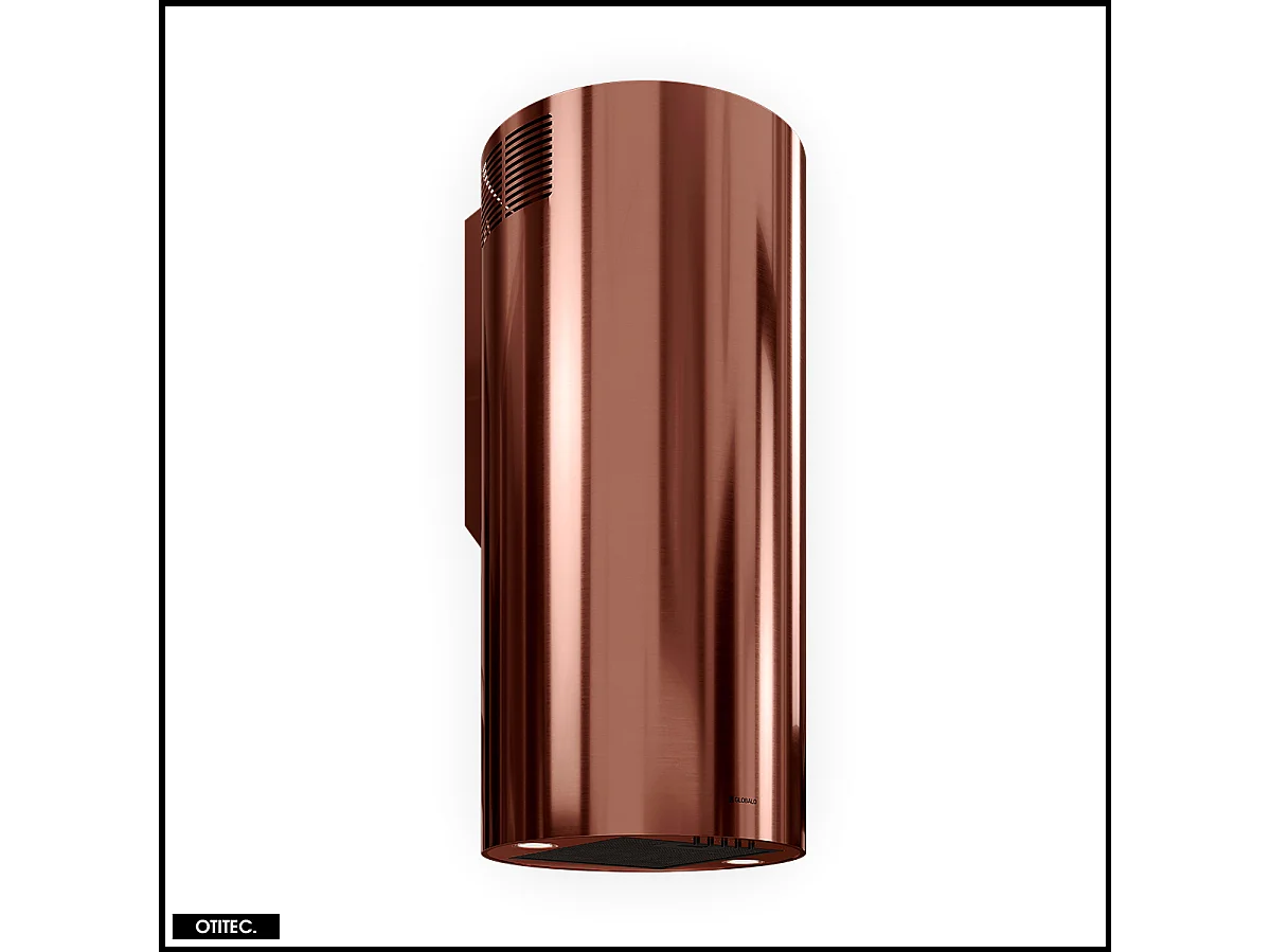 Hotte Murale Aspirante Silencieuse - 39 cm - 570 m3/h - LOBELIO - Vin Cuivre