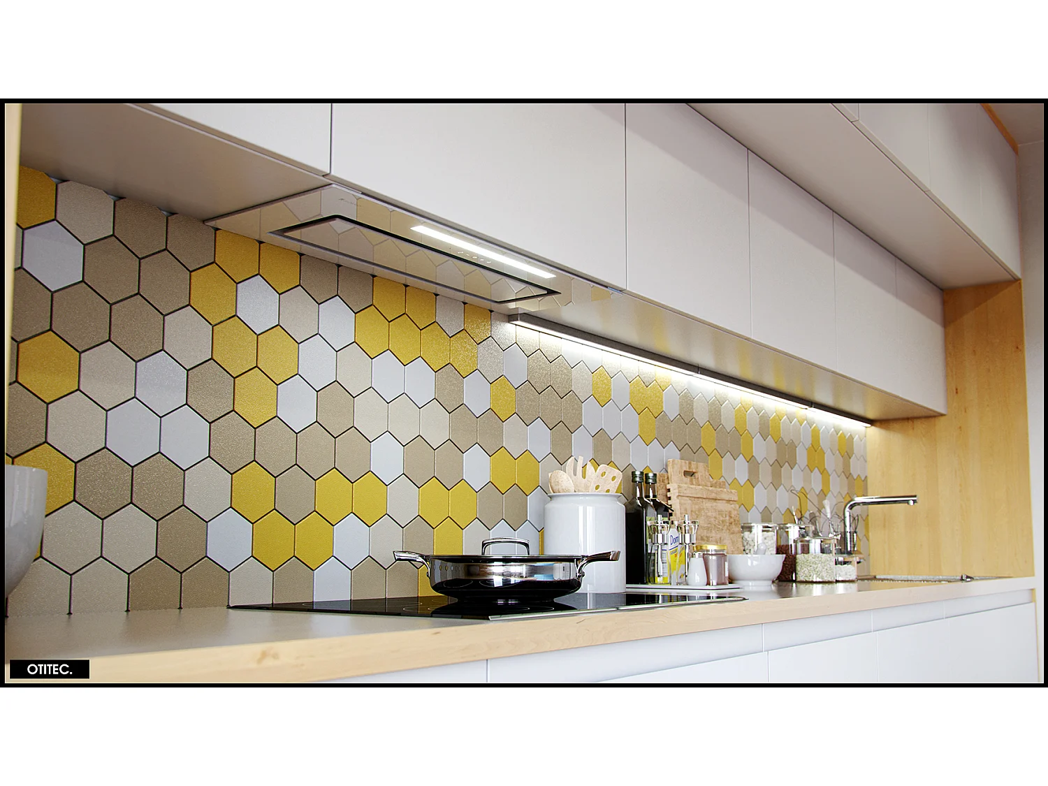 Hotte Casquette Aspirante Silencieuse - 80 cm - 510 m3/h - LOTEO - Blanc