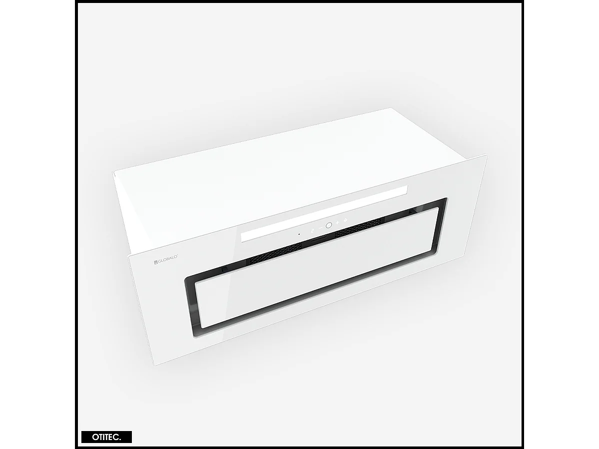 Hotte Casquette Aspirante Silencieuse - 80 cm - 510 m3/h - LOTEO - Blanc