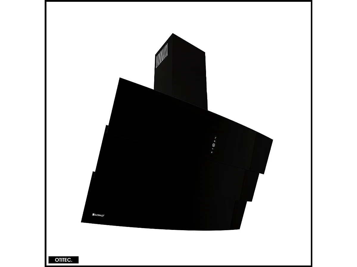 Hotte Murale Aspirante Silencieuse - 90 cm - 720 m3/h - VINTIO - Noir