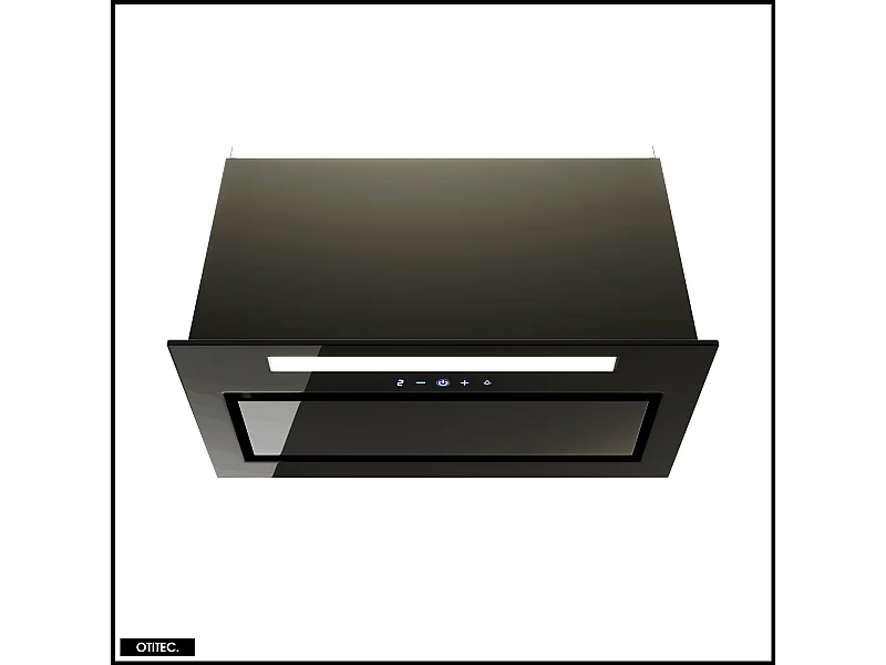 Hotte Casquette Aspirante Silencieuse - 60 cm - 525 m3/h - LOTEO - Noir