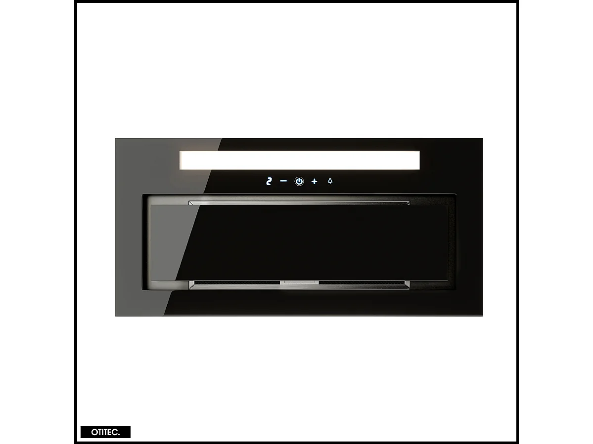 Hotte Casquette Aspirante Silencieuse - 60 cm - 525 m3/h - LOTEO - Noir