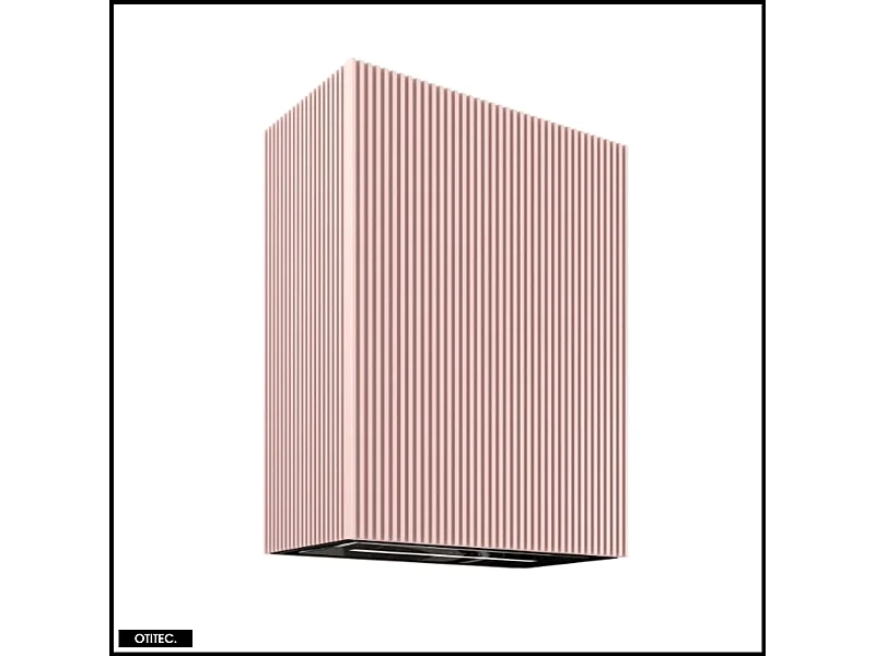 Hotte Murale Aspirante Silencieuse - 60 cm - 720 m3/h - LOWIO - Rose Velour