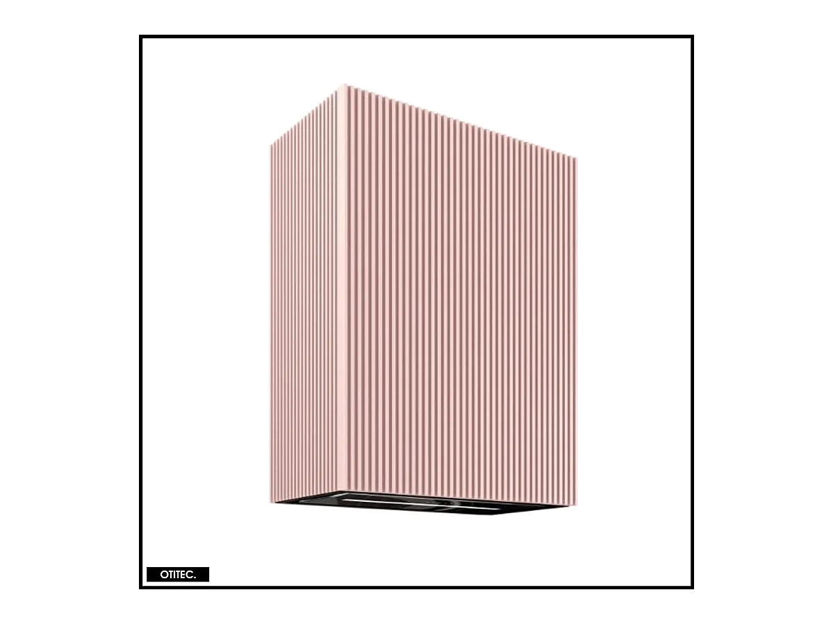 Hotte Murale Aspirante Silencieuse - 60 cm - 720 m3/h - LOWIO - Rose Velour