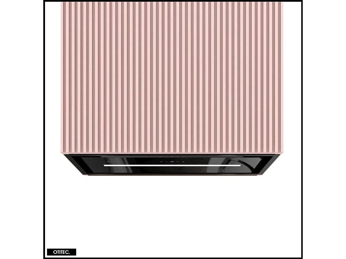 Hotte Murale Aspirante Silencieuse - 60 cm - 720 m3/h - LOWIO - Rose Velour