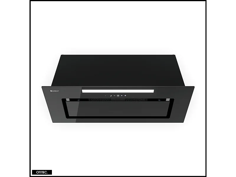 Hotte Casquette Aspirante Silencieuse - 80 cm - 510 m3/h - LOTEO - Noir