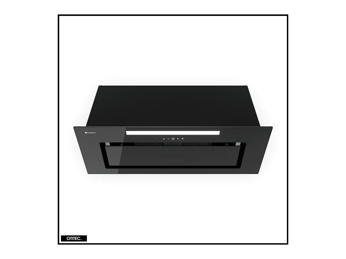 Hotte Casquette Aspirante Silencieuse - 80 cm - 510 m3/h - LOTEO - Noir