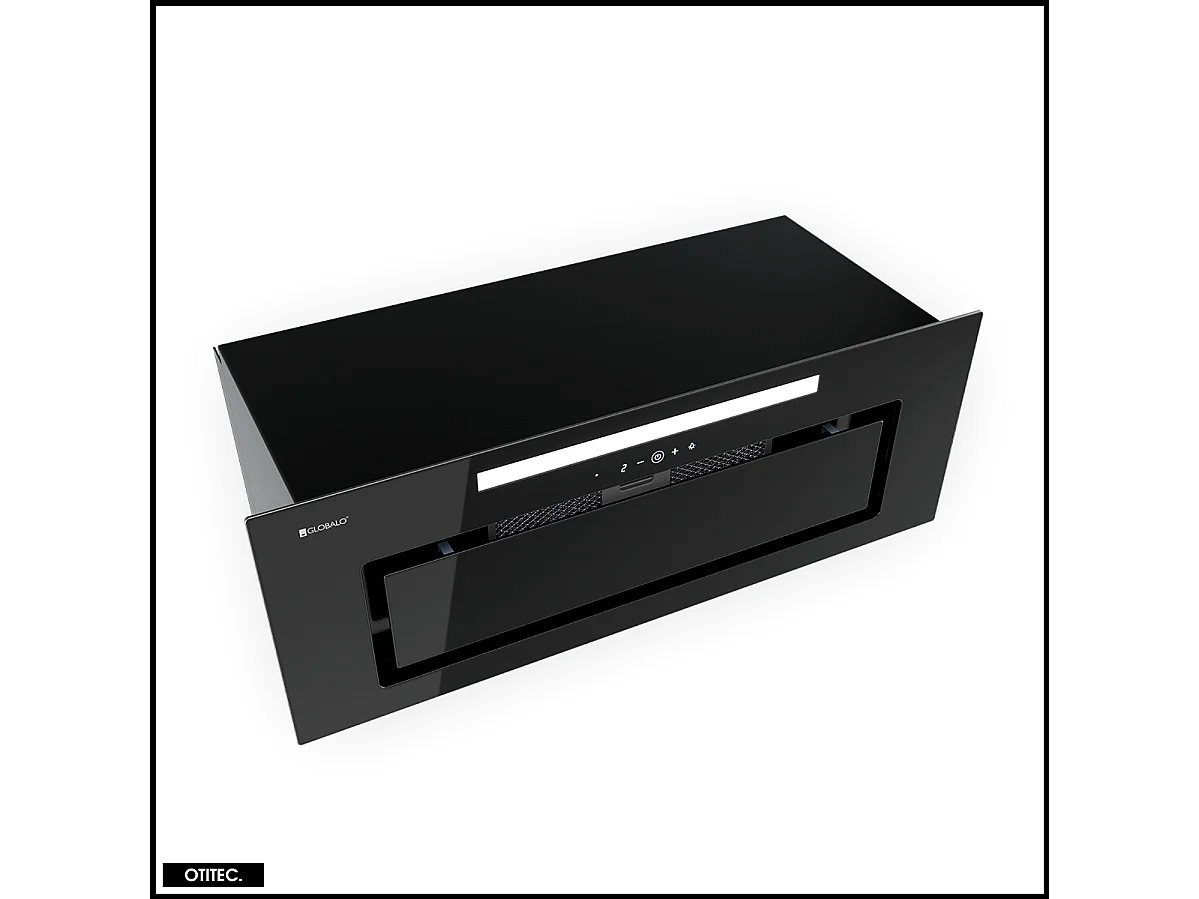 Hotte Casquette Aspirante Silencieuse - 80 cm - 510 m3/h - LOTEO - Noir