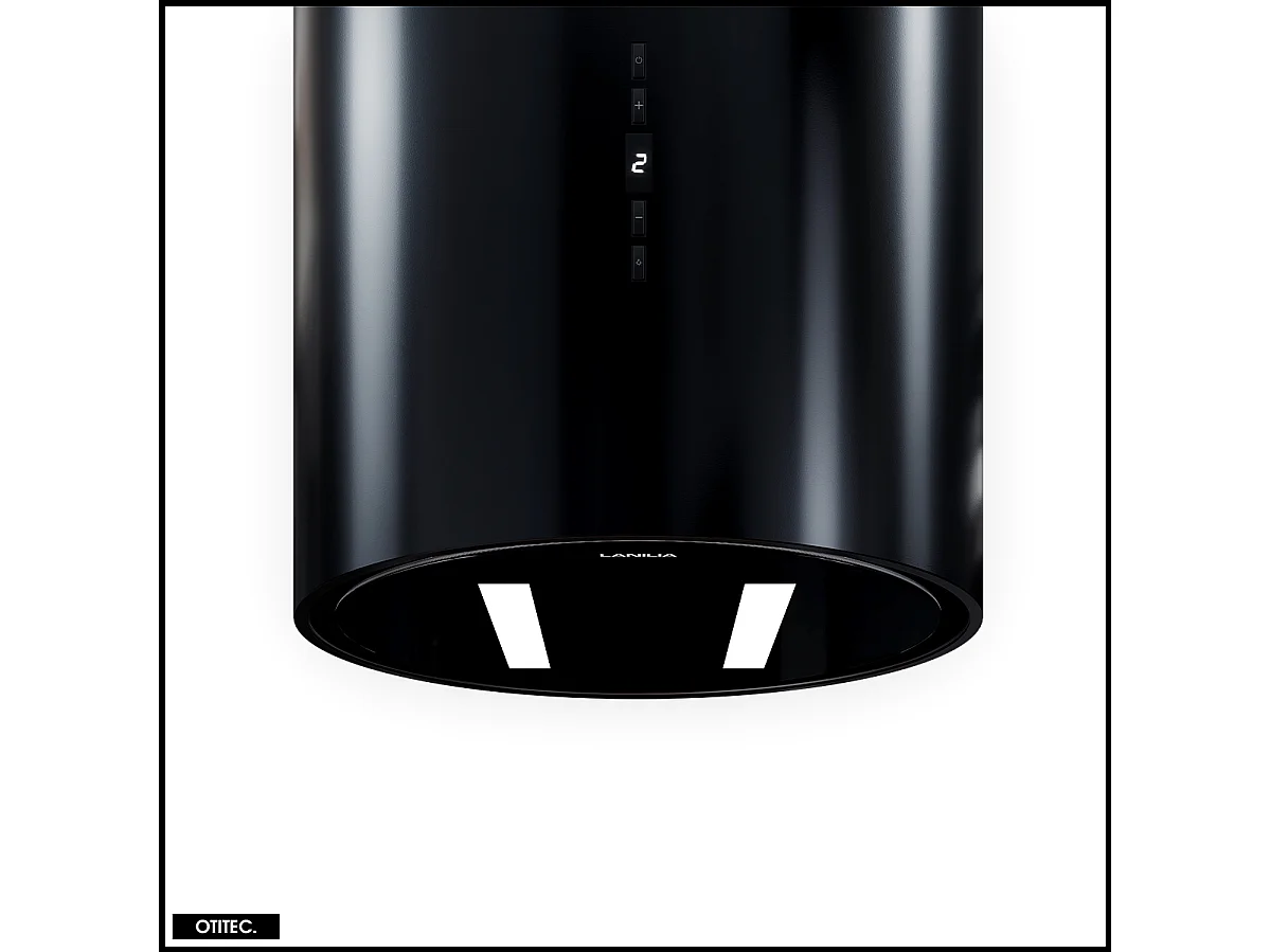 Hotte Murale Aspirante Silencieuse - 39 cm - 715 m3/h - WERENISO - Noir