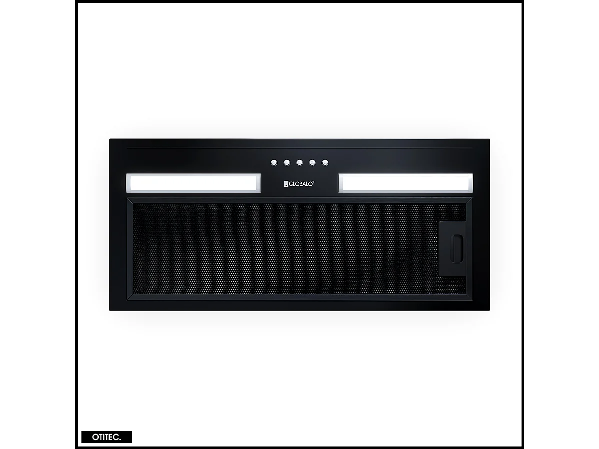 Hotte Casquette Aspirante Silencieuse - 60 cm - 320 m3/h - HADARIO - Noir