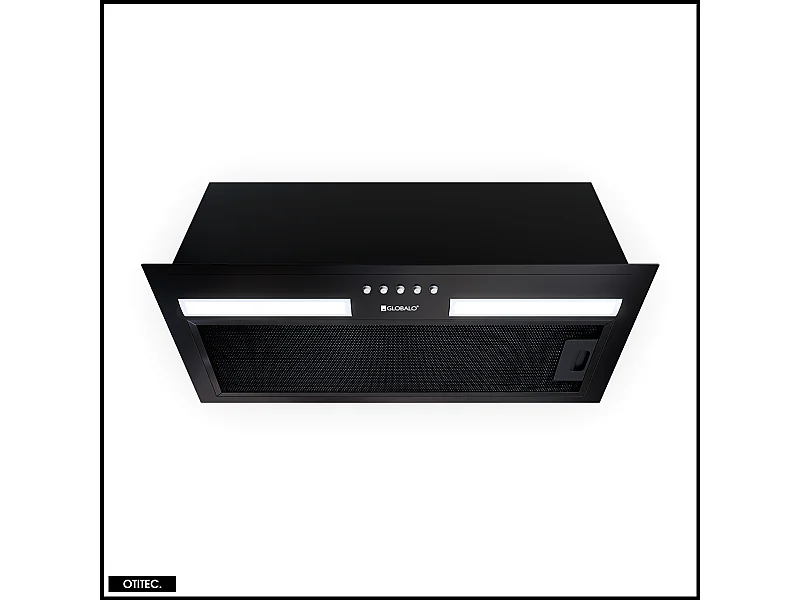 Hotte Casquette Aspirante Silencieuse - 60 cm - 320 m3/h - HADARIO - Noir