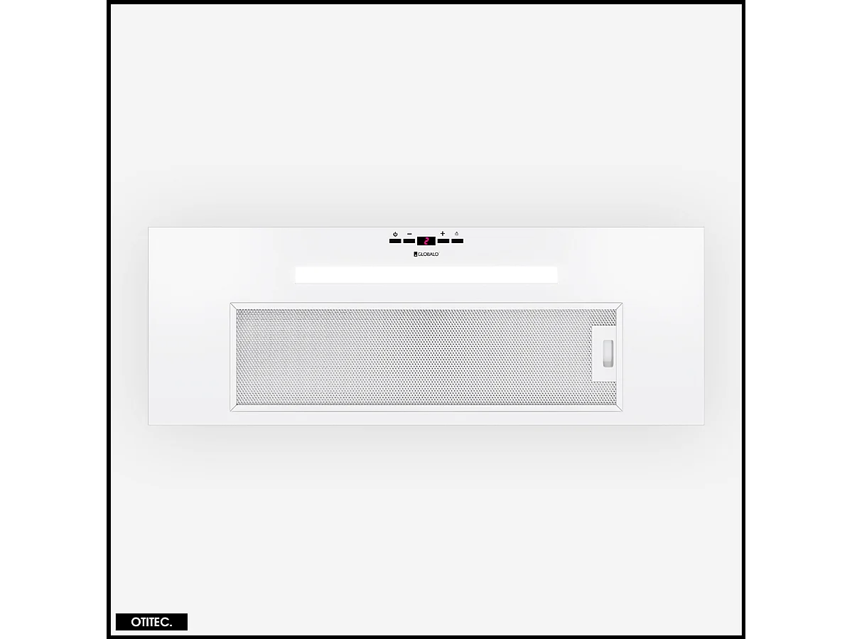 Hotte Casquette Aspirante Silencieuse - 80 cm - 565 m3/h - AGENDERO - Blanc