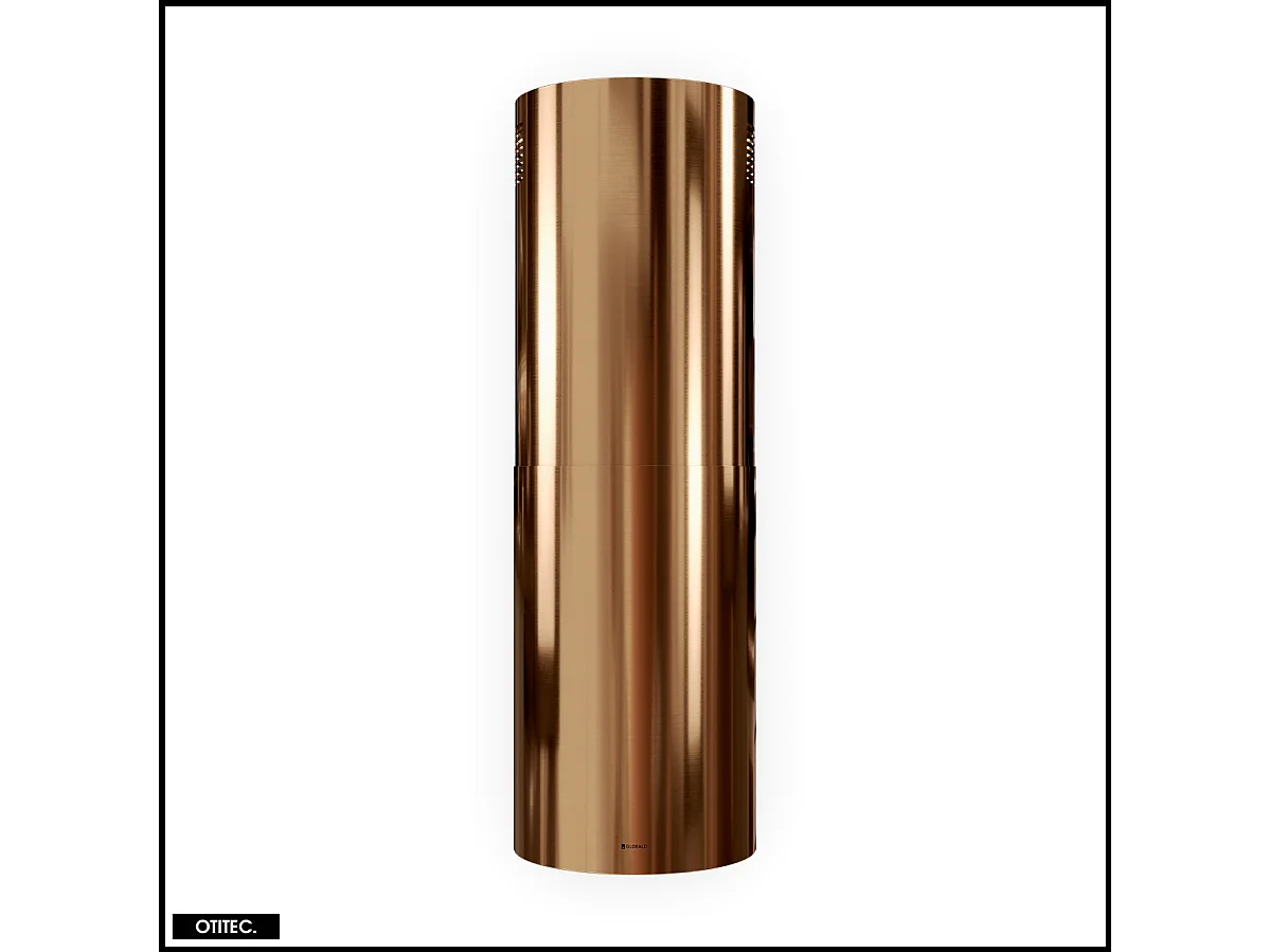 Hotte Îlot Aspirante Silencieuse - 39 cm - 570 m3/h - LOBELIO - Caramel Doré