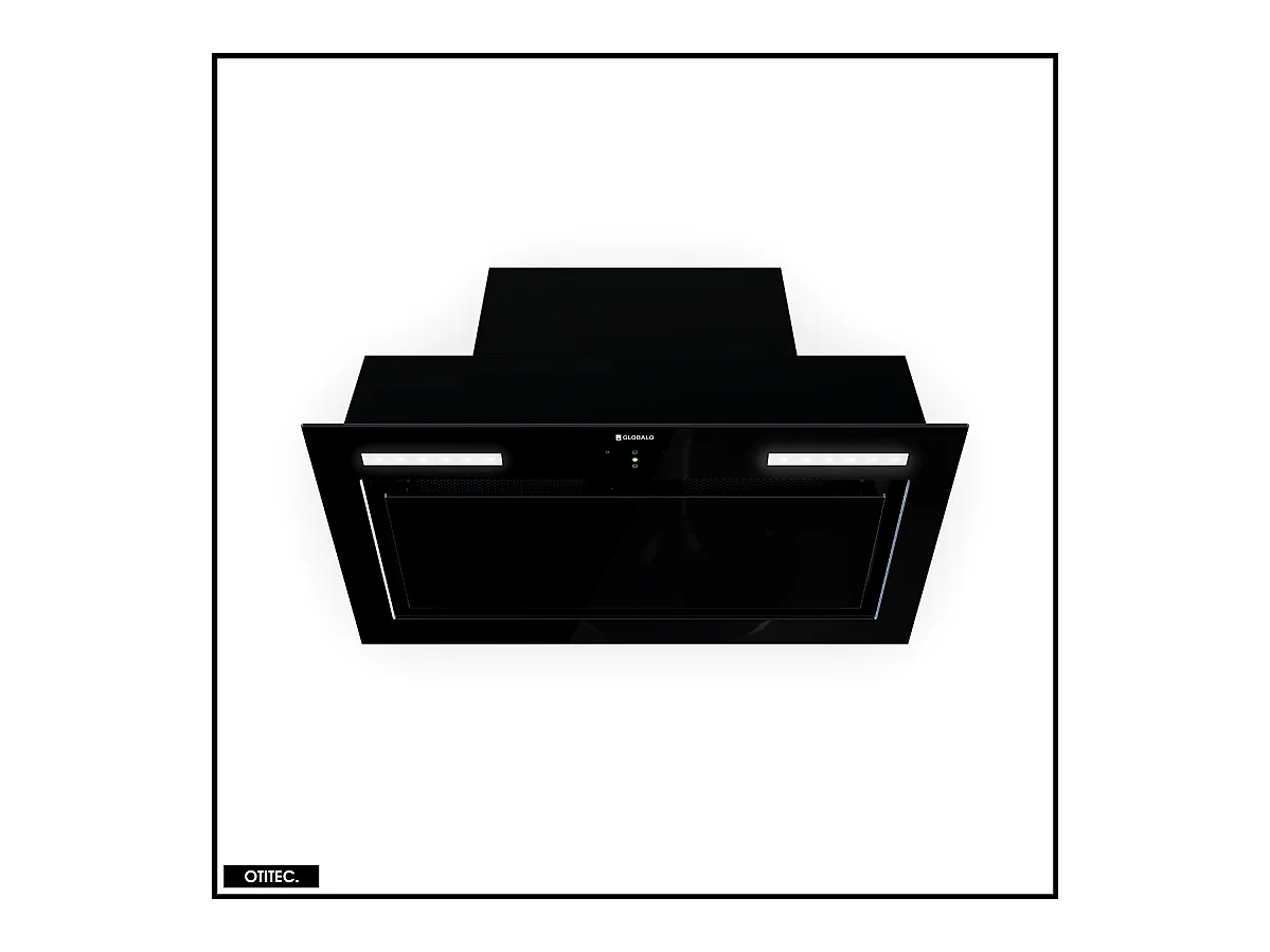 Hotte Casquette Aspirante Silencieuse - 60 cm - 545 m3/h - LUMOTION - Noir