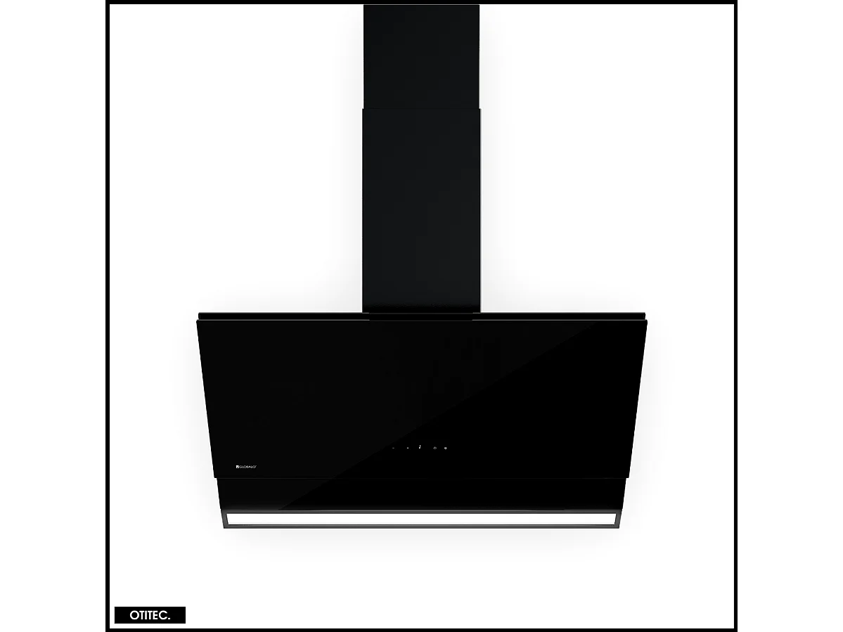 Hotte Murale Aspirante Silencieuse - 90 cm - 760 m3/h - ZENESOR - Noir