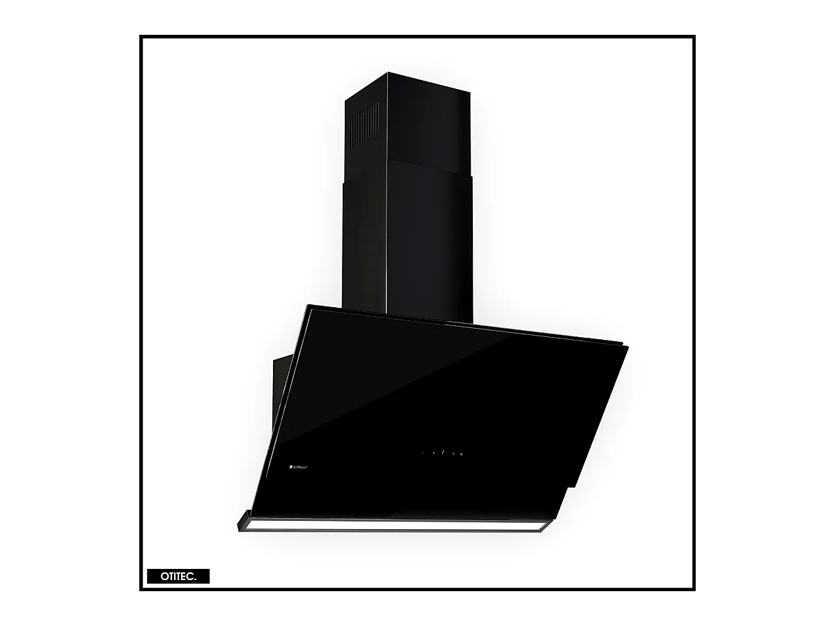 Hotte Murale Aspirante Silencieuse - 90 cm - 760 m3/h - ZENESOR - Noir
