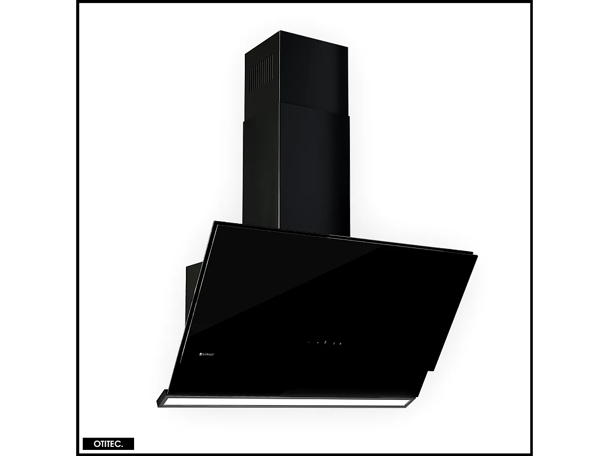 Hotte Murale Aspirante Silencieuse - 90 cm - 760 m3/h - ZENESOR - Noir