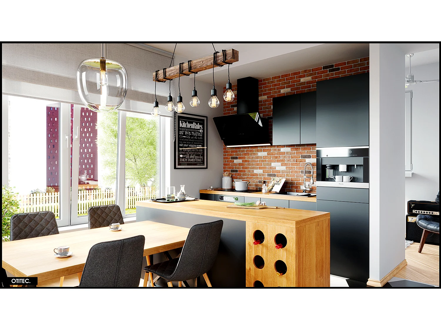 Hotte Murale Aspirante Silencieuse - 90 cm - 760 m3/h - ZENESOR - Noir