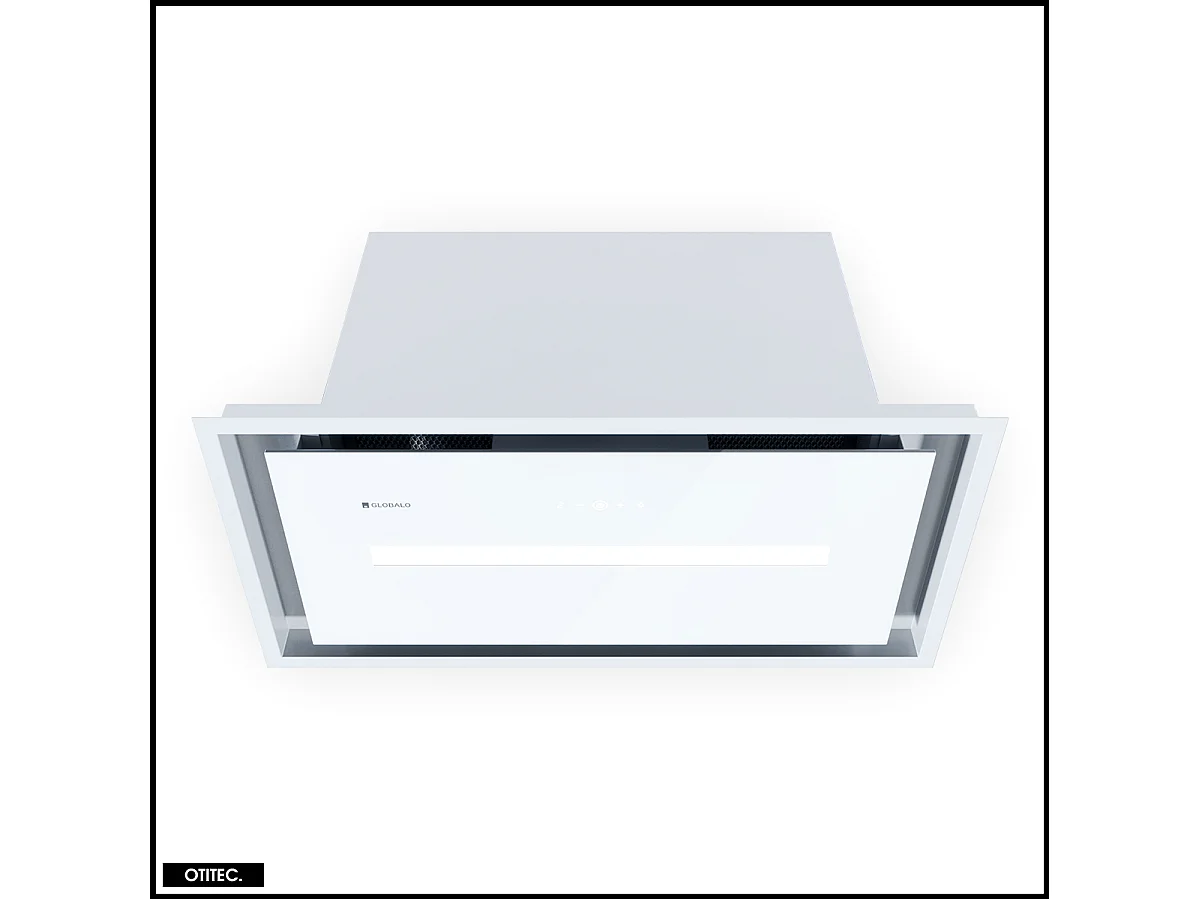 Hotte Casquette Aspirante Silencieuse - 60 cm - 720 m3/h - PINELIO - Blanc