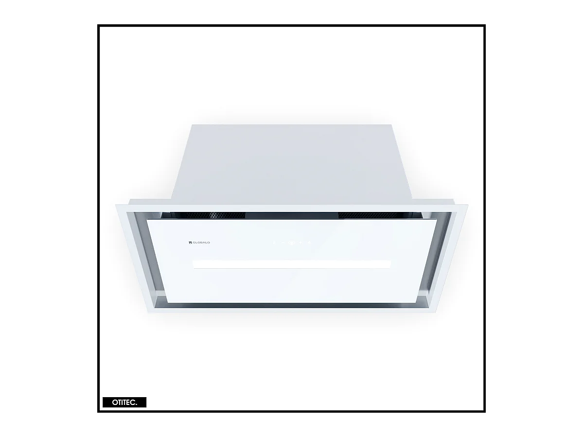 Hotte Casquette Aspirante Silencieuse - 60 cm - 720 m3/h - PINELIO - Blanc