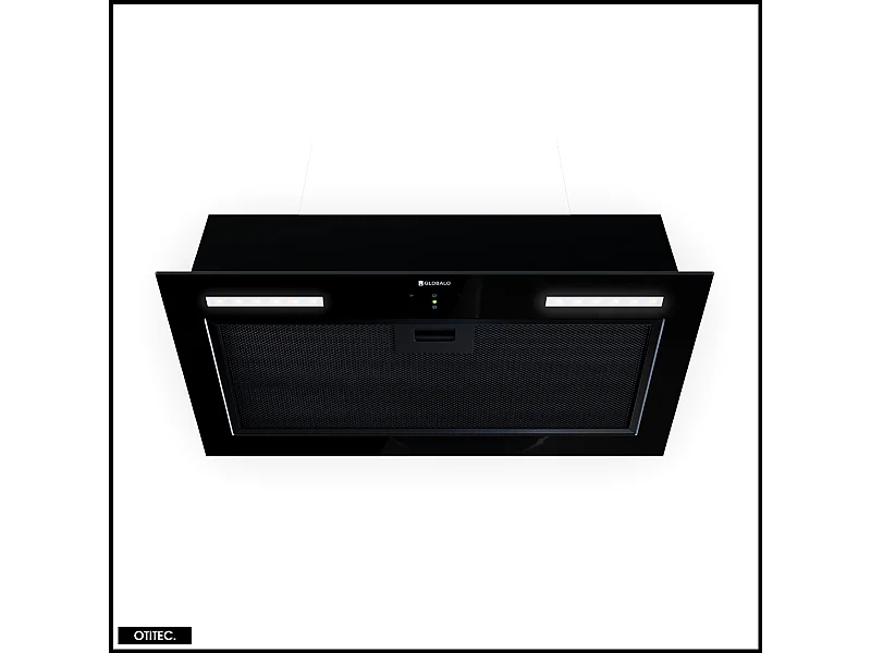 Hotte Casquette Aspirante Silencieuse - 60 cm - 445 m3/h - PIMOTION GEST - Noir