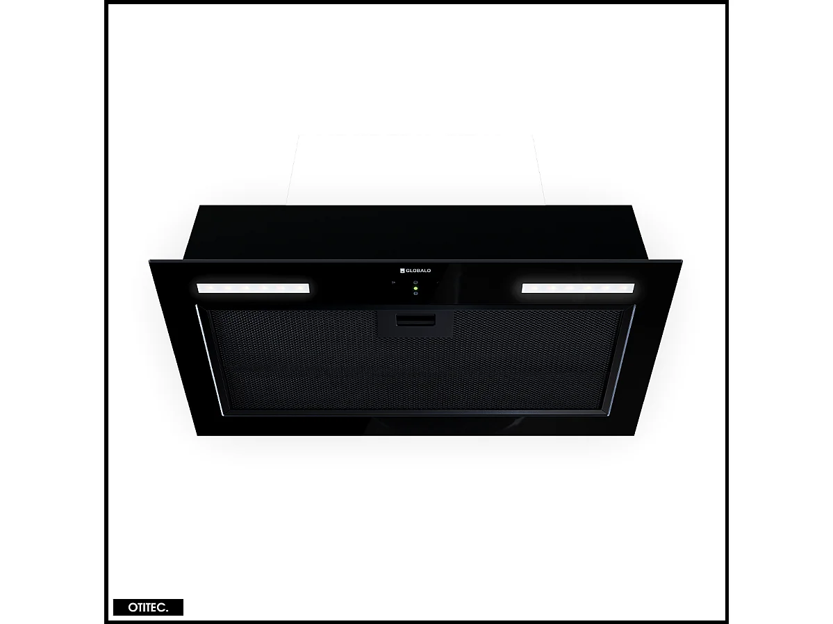 Hotte Casquette Aspirante Silencieuse - 60 cm - 445 m3/h - PIMOTION GEST - Noir