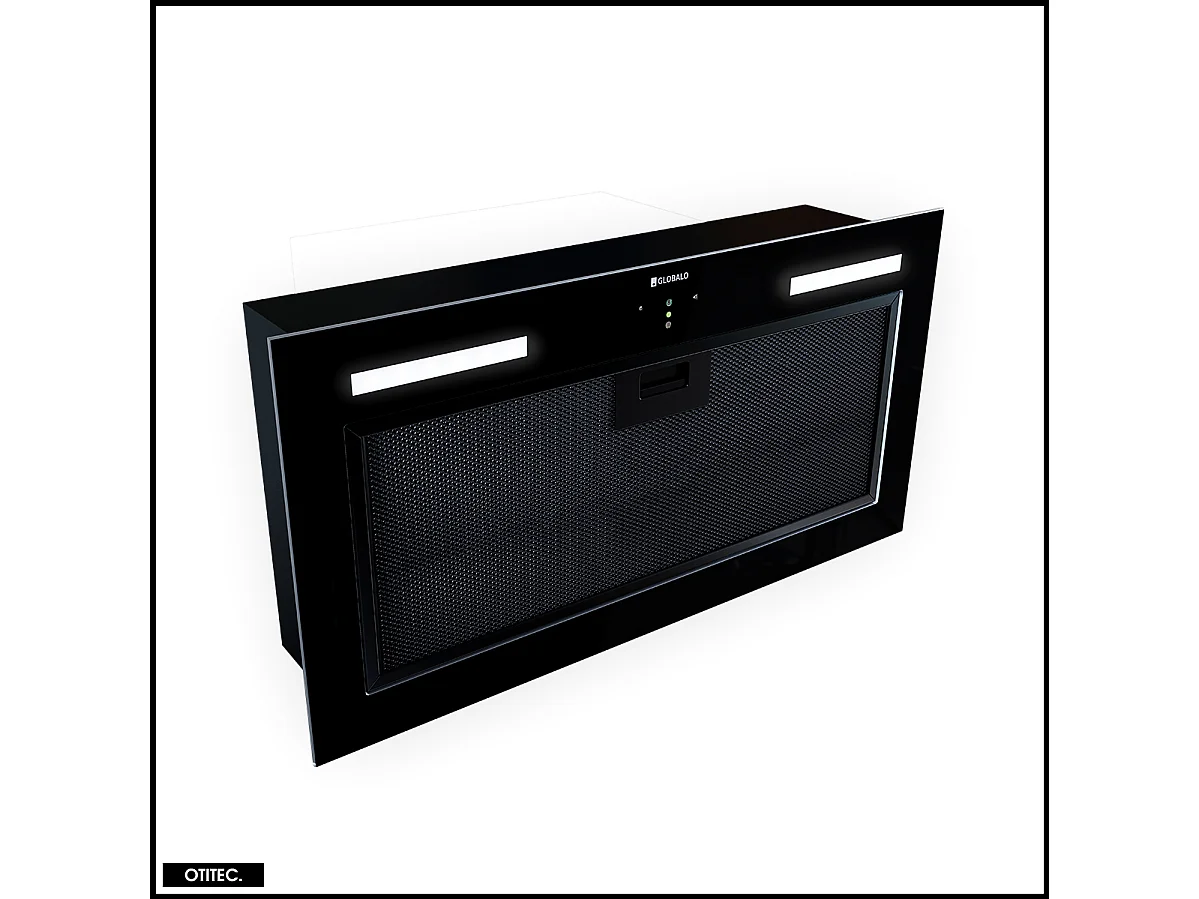 Hotte Casquette Aspirante Silencieuse - 60 cm - 445 m3/h - PIMOTION GEST - Noir