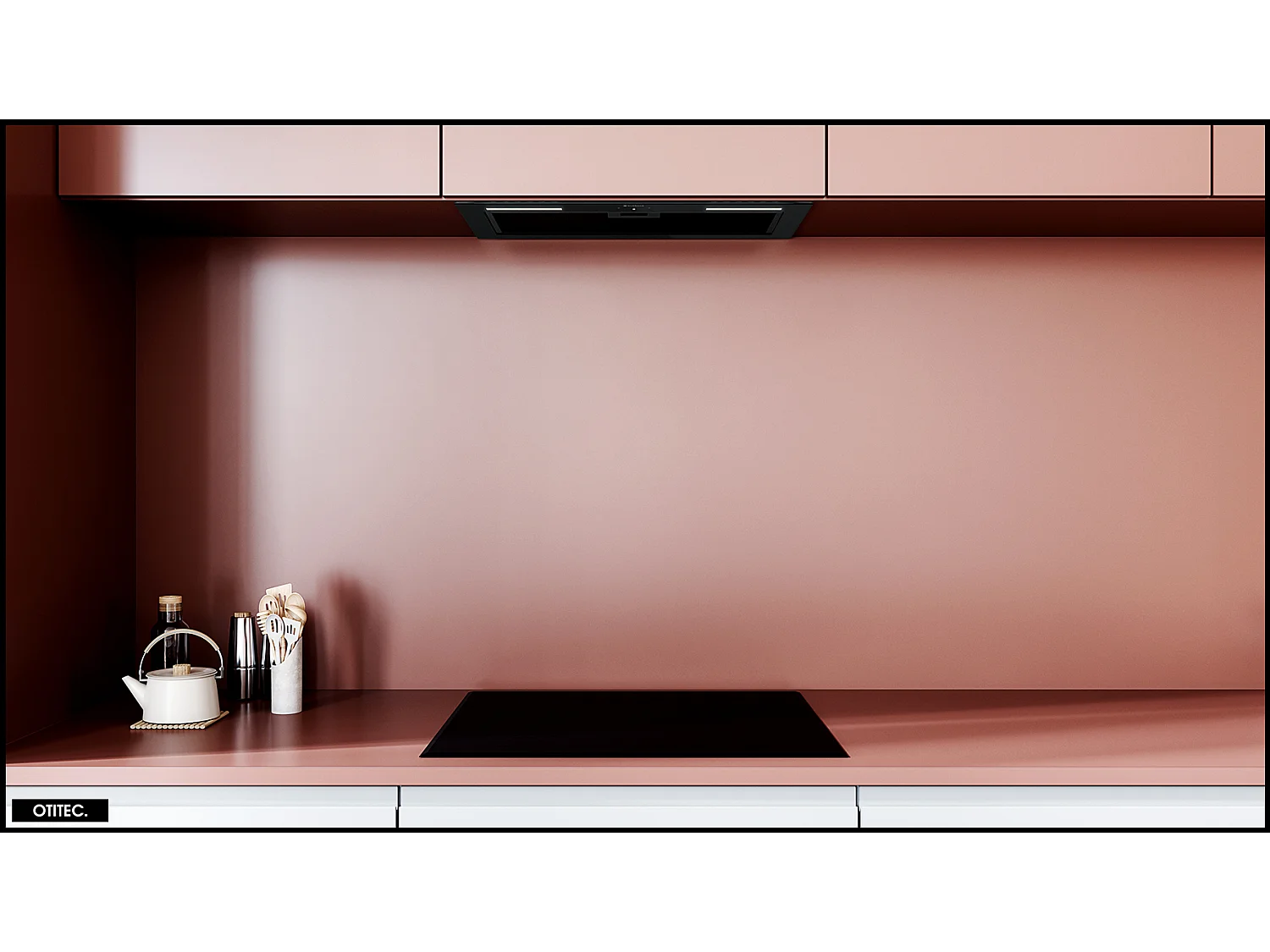 Hotte Casquette Aspirante Silencieuse - 60 cm - 445 m3/h - PIMOTION GEST - Noir