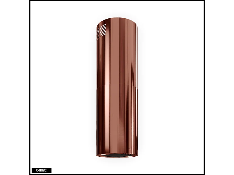 Hotte Îlot Aspirante Silencieuse - 39 cm - 570 m3/h - LOBELIO - Vin Cuivre