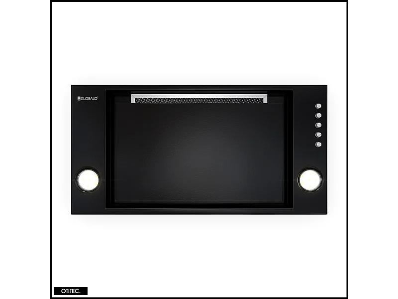 Hotte Casquette Aspirante Silencieuse - 60 cm - 525 m3/h - RETIO - Noir