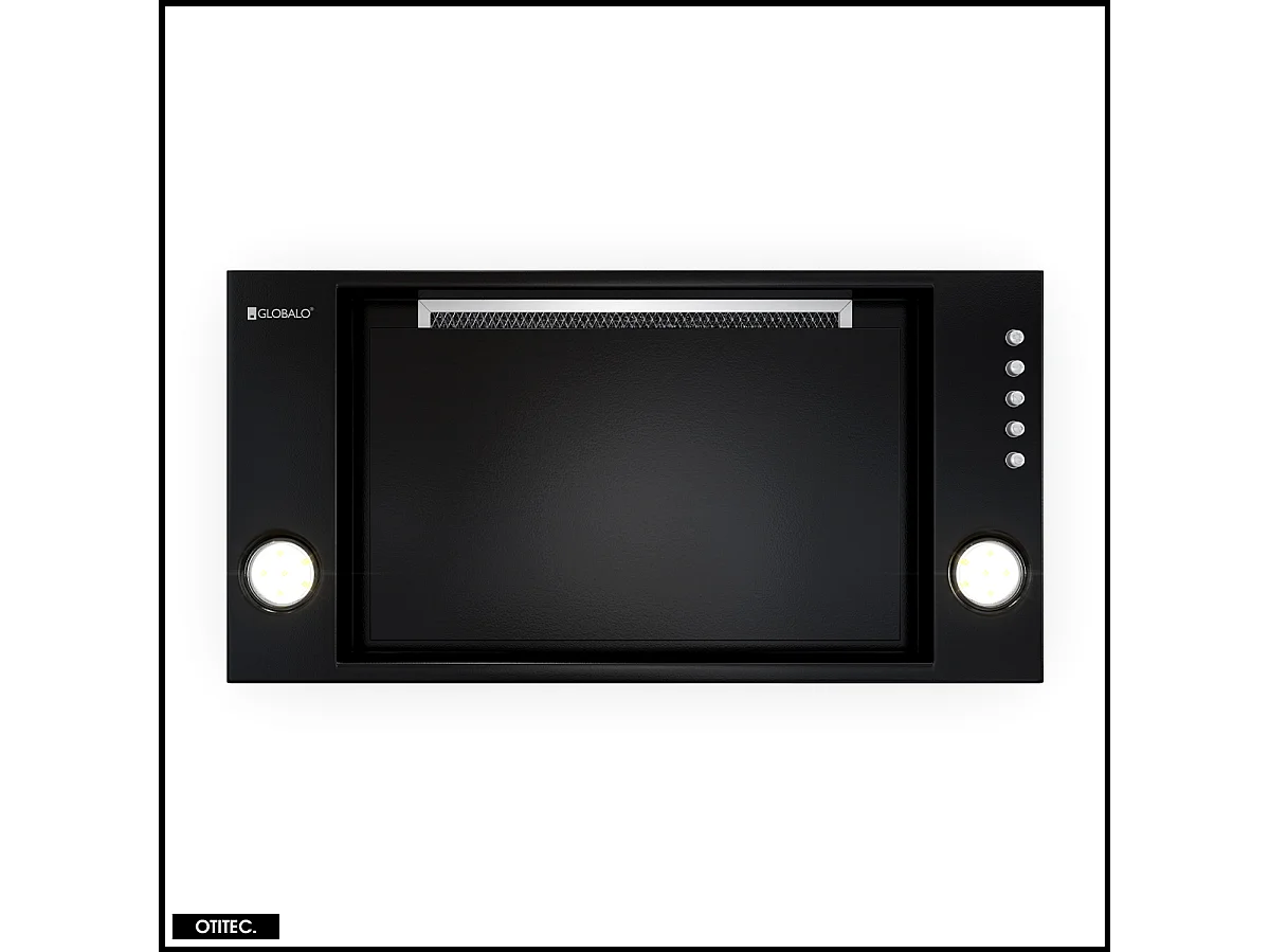 Hotte Casquette Aspirante Silencieuse - 60 cm - 525 m3/h - RETIO - Noir