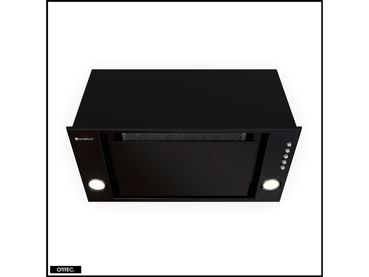 Hotte Casquette Aspirante Silencieuse - 60 cm - 525 m3/h - RETIO - Noir