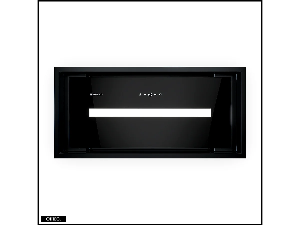 Hotte Casquette Aspirante Silencieuse - 60 cm - 720 m3/h - PINELIO - Noir