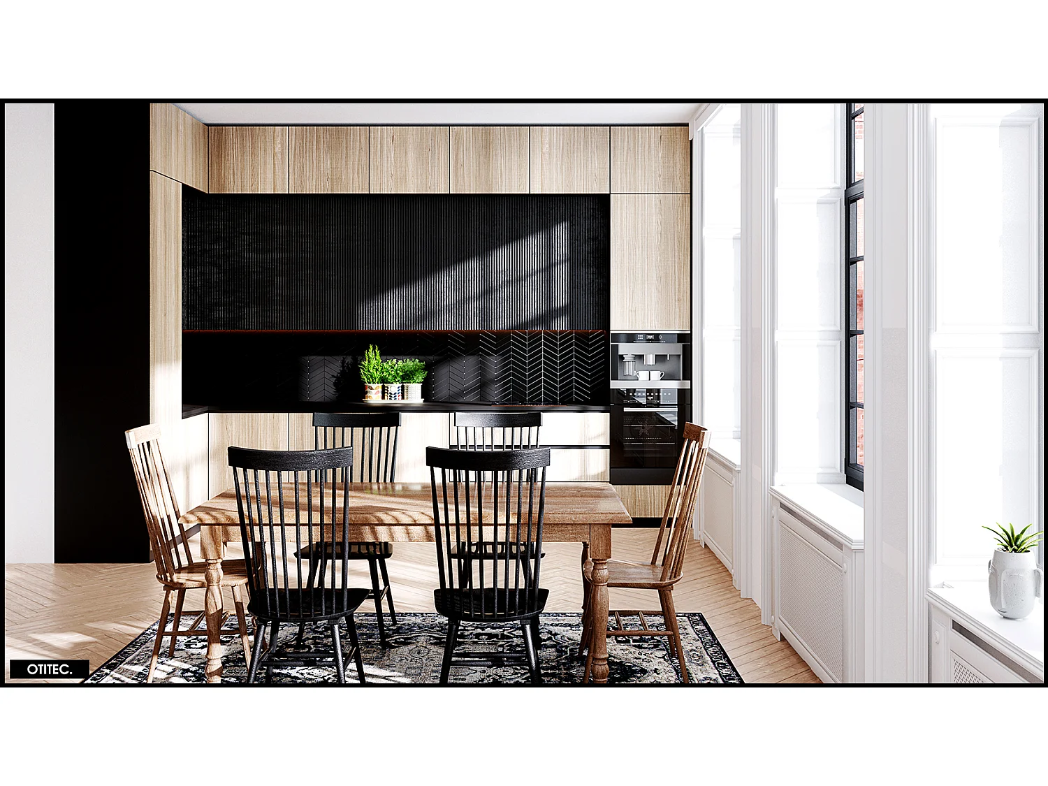 Hotte Casquette Aspirante Silencieuse - 60 cm - 720 m3/h - PINELIO - Noir