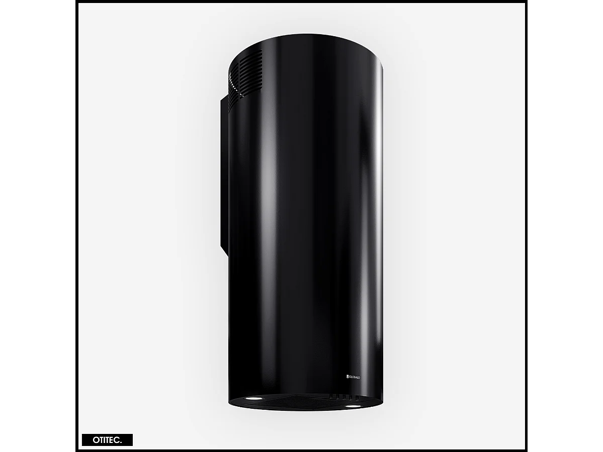 Hotte Murale Aspirante Silencieuse - 39 cm - 570 m3/h - LOBELIO - Noir