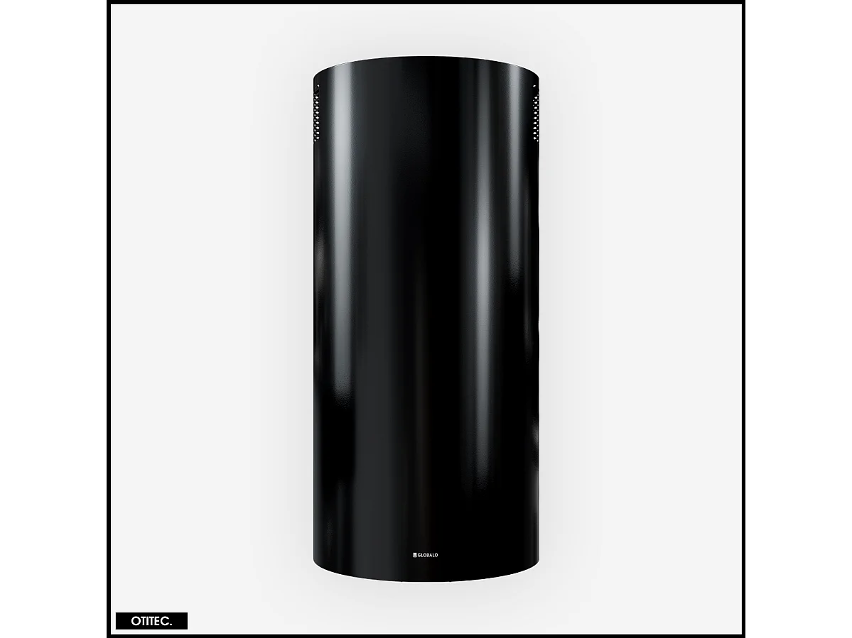 Hotte Murale Aspirante Silencieuse - 39 cm - 570 m3/h - LOBELIO - Noir