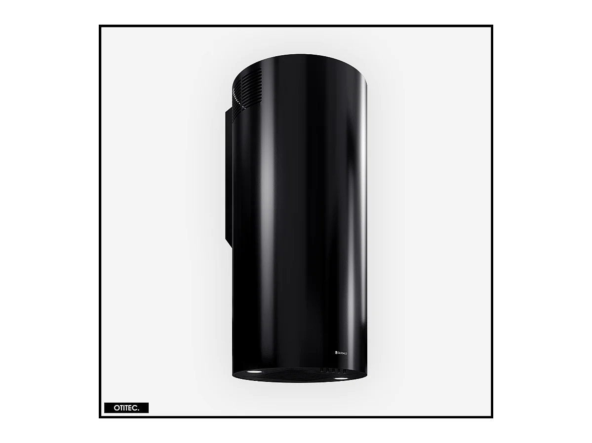 Hotte Murale Aspirante Silencieuse - 39 cm - 570 m3/h - LOBELIO - Noir