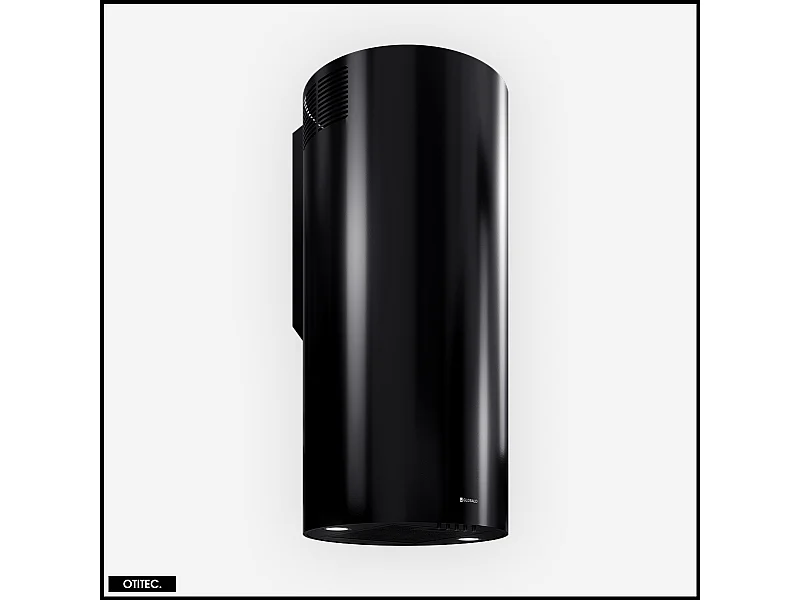 Hotte Murale Aspirante Silencieuse - 39 cm - 570 m3/h - LOBELIO - Noir