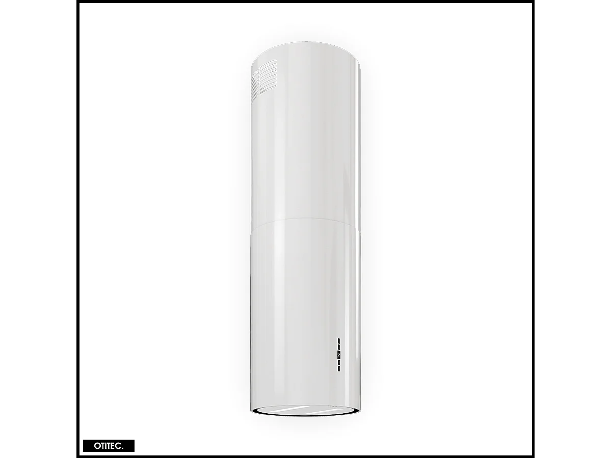 Hotte Îlot Aspirante Silencieuse - 39 cm - 715 m3/h - WERENISO - Blanc