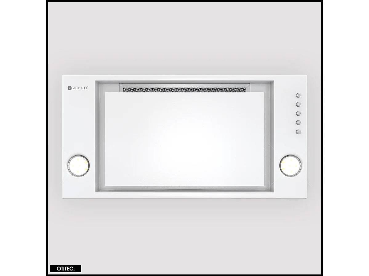 Hotte Casquette Aspirante Silencieuse - 60 cm - 525 m3/h - RETIO - Blanc