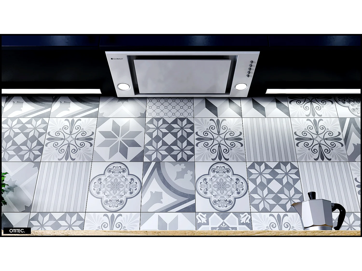 Hotte Casquette Aspirante Silencieuse - 60 cm - 525 m3/h - RETIO - Blanc