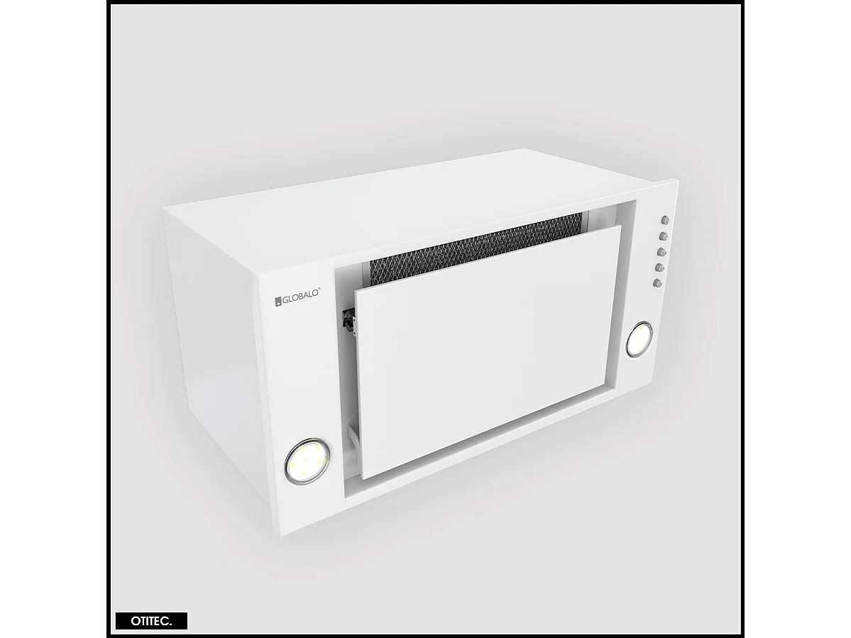 Hotte Casquette Aspirante Silencieuse - 60 cm - 525 m3/h - RETIO - Blanc