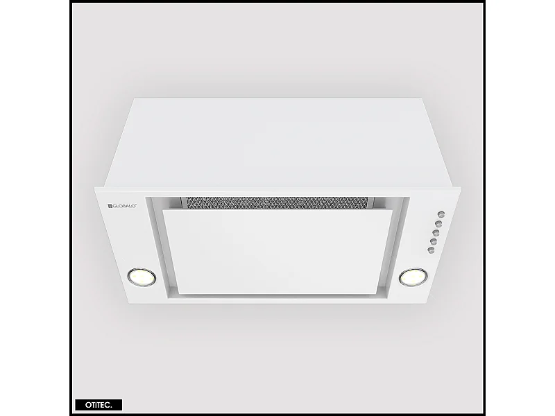 Hotte Casquette Aspirante Silencieuse - 60 cm - 525 m3/h - RETIO - Blanc