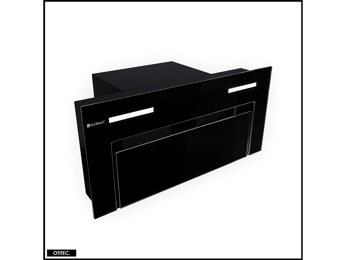 Hotte Casquette Aspirante Silencieuse - 60 cm - 562 m3/h - GINGERO - Noir